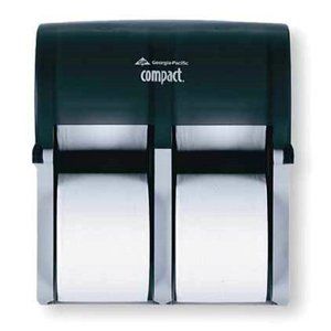 Georgia Pacific 56744 4 Roll Vertical Bath Tissue Dispenser Translucent Smoke